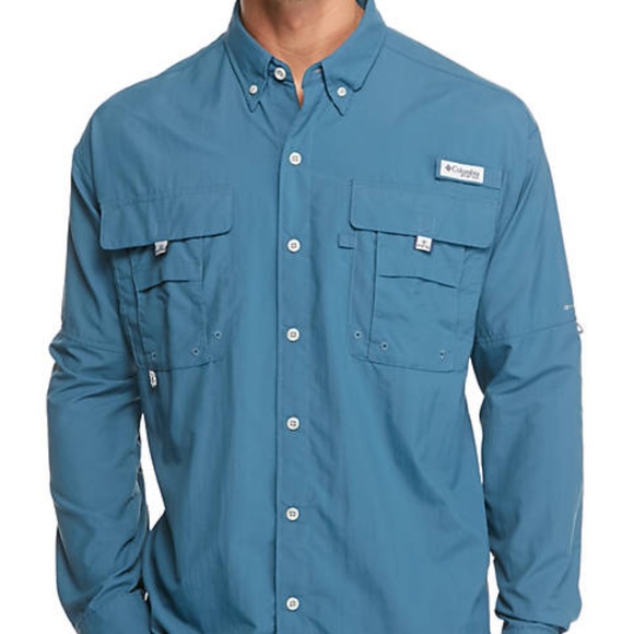 Columbia Other - Columbia Bahama II Shirt 2XL Blue Vented LS Nylon